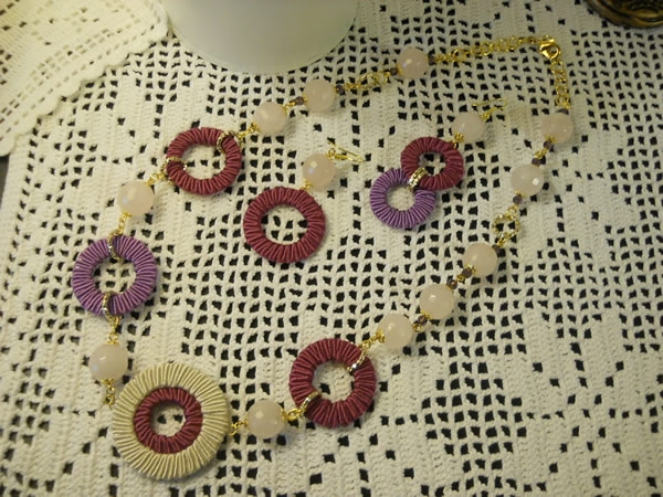 Collana e Orecchini realizzati con piattina